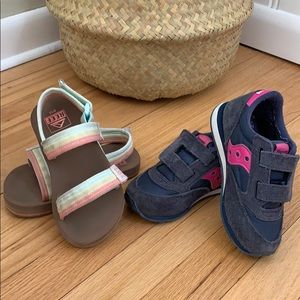 Two pairs size 10 toddler shoes